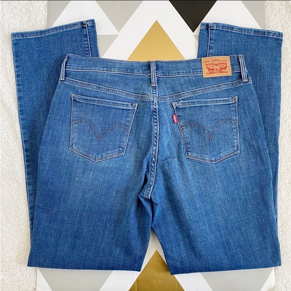 Levi's 505 Straight Leg Embroidered Jeans 10 NEW - Picture 4 of 7